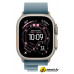 Умные часы Apple Watch Ultra 3 LTE 49 мм (титановый корпус, природный/голубой, те