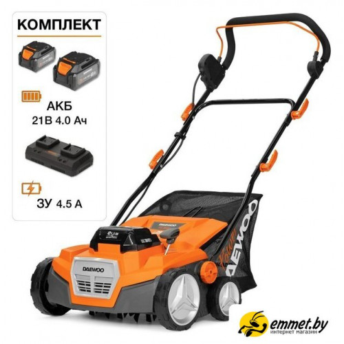 Скарификатор-аэратор Daewoo Power DSC 3842Li Set (с 2-мя АКБ)