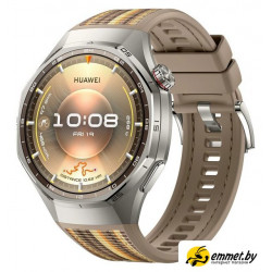 Умные часы Huawei Watch GT 6 Pro 46 мм (серебристый, с коричневым плетеным ремешко Умные часы Huawei Watch GT 6 Pro 46 мм (серебристый, с коричневым плетеным ремешко