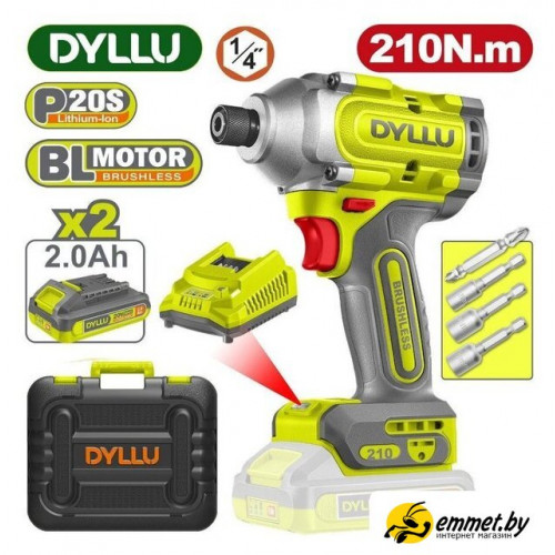 Винтоверт Dyllu DTCD2B21 (с 2-мя АКБ, кейс)