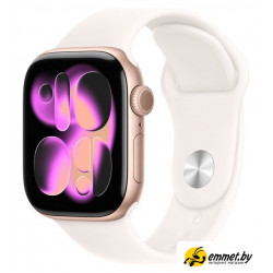 Умные часы Apple Watch Series 11 42 мм (алюминиевый корпус, розовое золото/легкие