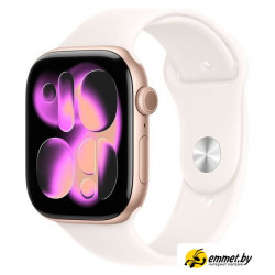 Умные часы Apple Watch Series 11 46 мм (алюминиевый корпус, розовое золото/легкие