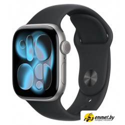 Умные часы Apple Watch Series 11 42 мм (алюминиевый корпус, космический серый/чер