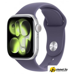 Умные часы Apple Watch Series 11 42 мм (алюминиевый корпус, серебристый/фиолетовы