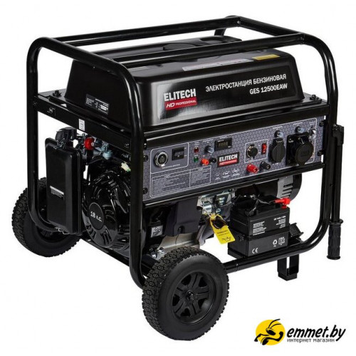 Бензиновый генератор ELITECH GES 12500ЕAW