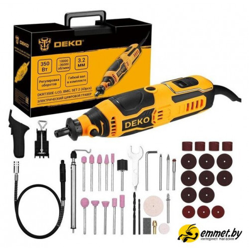 Гравер Deko DKRT350E-LCD 085-1323 (кейс)