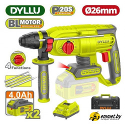 Перфоратор Dyllu DTLM1B262 (с 2-мя АКБ, кейс)