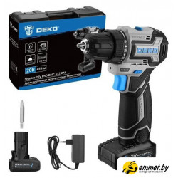 Дрель-шуруповерт Deko Sharker 20V PRO 084-1035 (с 2-мя АКБ, кейс)