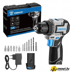 Дрель-шуруповерт Deko Sharker 12V PRO 084-1036 (с 2-мя АКБ, кейс)