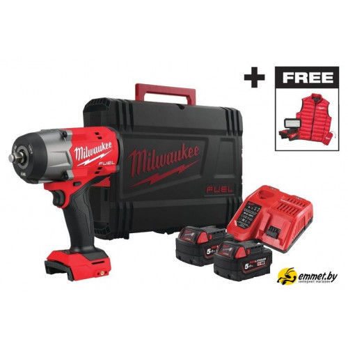 Гайковерт Milwaukee M18 FHIWF2F12MC-502X 4933499452 (с 2-мя АКБ, кейс)