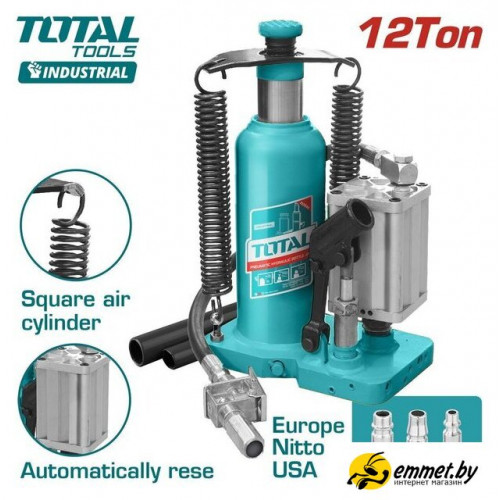 Бутылочный домкрат Total THT109126 12т