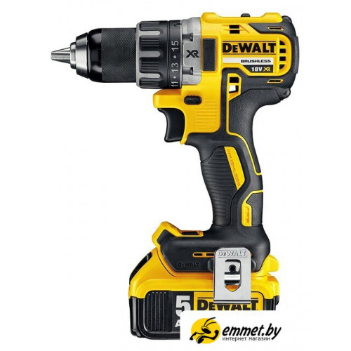 Дрель-шуруповерт DeWalt DCD791P2 (с 2-мя АКБ 5 Ah)