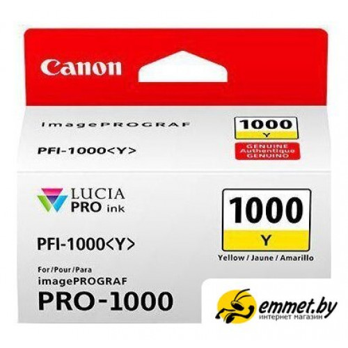 Картридж Canon PFI-1000 Y