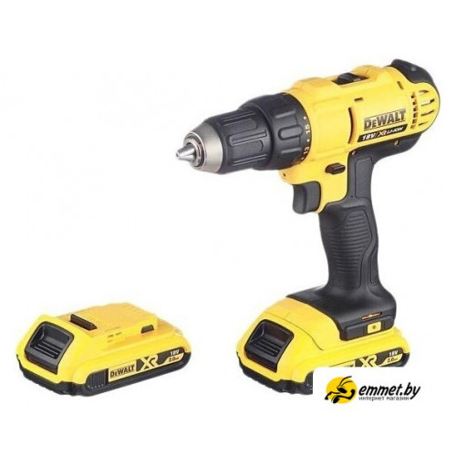Дрель-шуруповерт DeWalt DCD771D2 (с 2-мя АКБ 2 Ah)