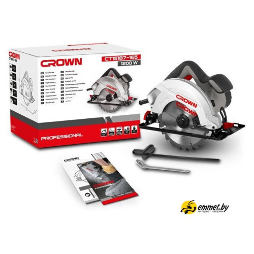 Дисковая (циркулярная) пила Crown CT15187-165