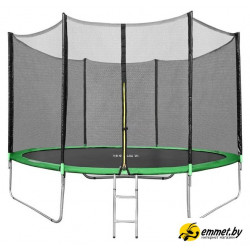 Батут Happy Jump 10ft Pro 312 см с внешней сеткой и лестницей