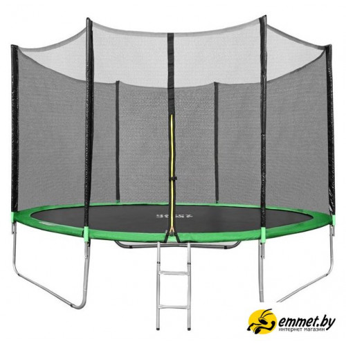 Батут Happy Jump 10ft Pro 312 см с внешней сеткой и лестницей