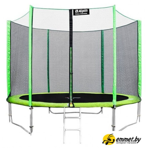 Батут Alpin 3.12 м с защитной сеткой и лестницей