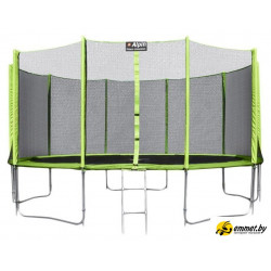 Батут Alpin 4.35 м с защитной сеткой и лестницей
