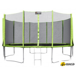 Батут Alpin 4.04 м с защитной сеткой и лестницей