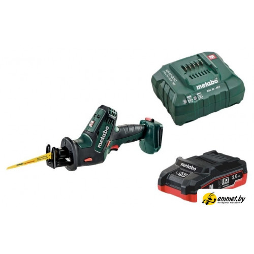Сабельная пила Metabo SSE 18 LTX Compact T03340 (с 1-м АКБ 3.5 Ah)