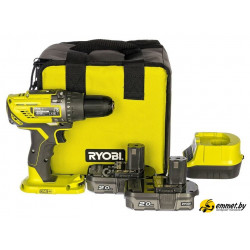 Дрель-шуруповерт Ryobi R18DD3-220S 5133003348 (с 2-мя АКБ 2 Ah, сумка)