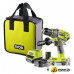Ударная дрель-шуруповерт Ryobi R18PD7-252S 5133004391 (с 2-мя АКБ, сумка)