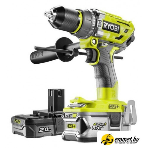 Ударная дрель-шуруповерт Ryobi R18PD7-252S 5133004391 (с 2-мя АКБ, сумка)