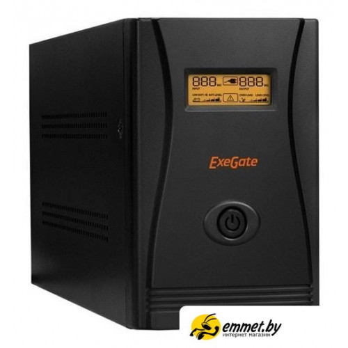 Источник бесперебойного питания ExeGate LLB-2200.LCD.AVR.EURO.RJ.USB EP285531RUS