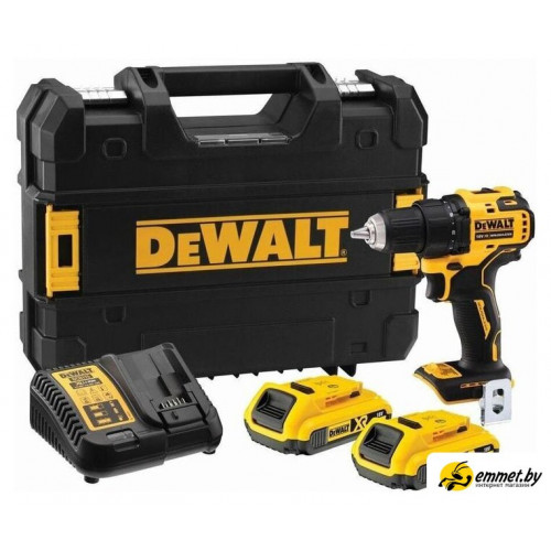 Дрель-шуруповерт DeWalt DCD708D2T-QW (с 2-мя АКБ, кейс)
