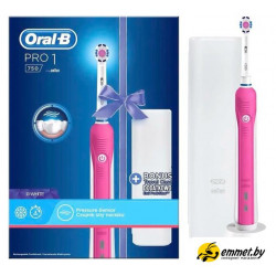 Электрическая зубная щетка Oral-B Pro 1 750 3D White D16.513.1UX (розовый)