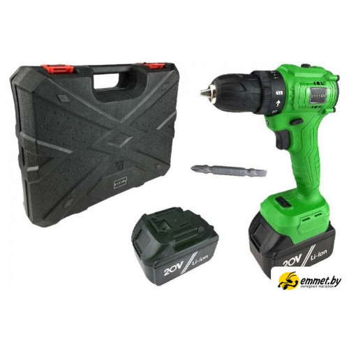 Дрель-шуруповерт Zitrek Greenpower 20 Pro SET 1 063-4061 (с 2-мя АКБ, кейс)