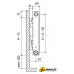 Стальной панельный радиатор Royal Thermo Ventil Compact VC11-500-800 (Bianco Traffico)