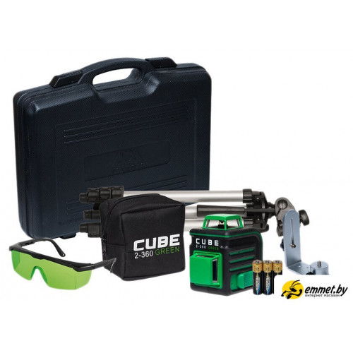 Лазерный нивелир ADA Instruments Cube 2-360 Green Ultimate Edition [A00471]