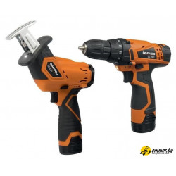 Наборы электроинструментов Daewoo Power DGA 1220Li SET (шуруповерт, сабельная пила, 2 АКБ, сумка)