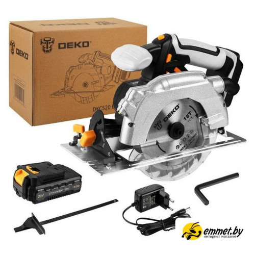 Дисковая (циркулярная) пила Deko DKCS20 Laser 063-4205 (с 1-им АКБ)