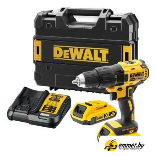 Дрель-шуруповерт DeWalt DCD777D2T-QW (с 2-мя АКБ, кейс)