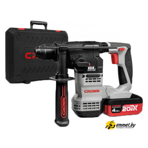 Перфоратор Crown CT28001HX-4 BMC (с 2-мя АКБ 4 Ah)