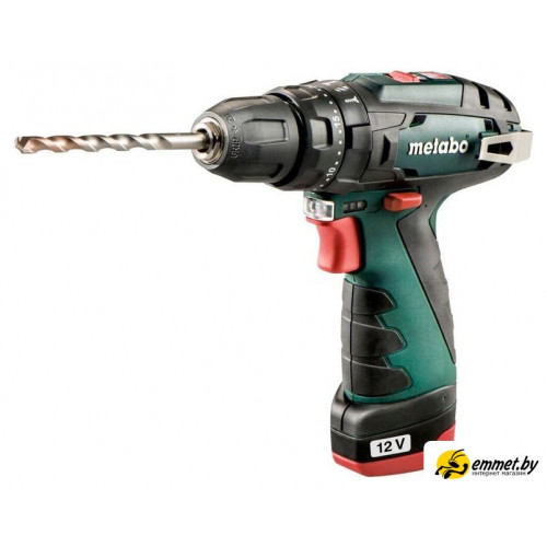 Ударная дрель-шуруповерт Metabo Powermaxx SB Basic 600385500 (с 2-мя АКБ, кейс)