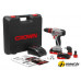 Дрель-шуруповерт Crown CT21081HQ-2 BMC (с 2-мя АКБ, кейс)
