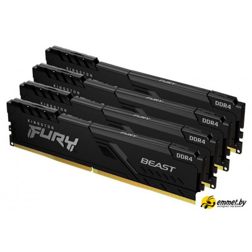 Оперативная память Kingston FURY Beast 4x8GB DDR4 PC4-28800 KF436C17BBK4/32 Оперативная память Kingston FURY Beast 4x8GB DDR4 PC4-28800 KF436C17BBK4/32