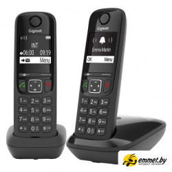 Радиотелефон Gigaset AS690 DUO (черный)