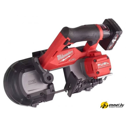 Ленточная пила Milwaukee Fuel M12 FBS64-402C 4933478441 (с 2-мя АКБ, кейс)