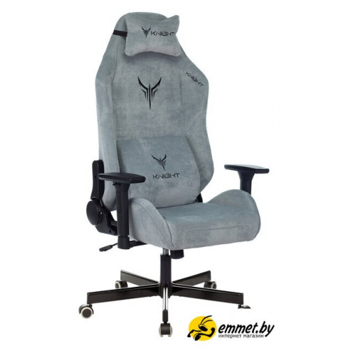 Игровое (геймерское) кресло Knight N1 Fabric Light-28 (серо-голубой)