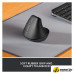 Вертикальная мышь Logitech Lift Left (графит)