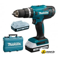 Ударная дрель-шуруповерт Makita HP488DWAE (с 2-мя АКБ, кейс)