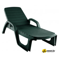 Шезлонг Элластик-Пласт Прованс 190x70x32 (темно-зеленый)