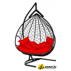 Подвесное кресло LetoLux Dublin (черный/красный)