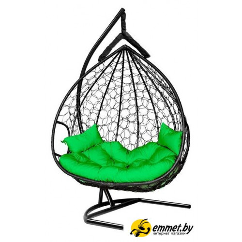 Подвесное кресло LetoLux Dublin (черный/зеленый)