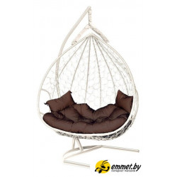 Подвесное кресло LetoLux Dublin (белый/шоколадный)